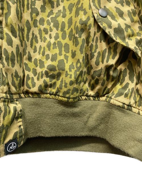 MASSES（マシス）MASSES (マシス) LEOPARD MA-1（レオパード・エムエーワン） オリーブ サイズ:XLの古着・服飾アイテム