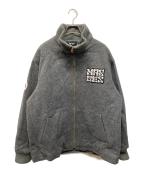 MASSESマシス）の古着「MELTON ZIP JKT（メルトン・ジップ・ジャケット）」｜グレー