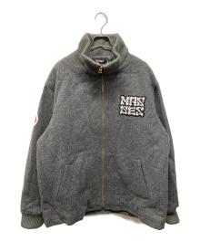MASSES（マシス）の古着「MELTON ZIP JKT（メルトン・ジップ・ジャケット）」｜グレー