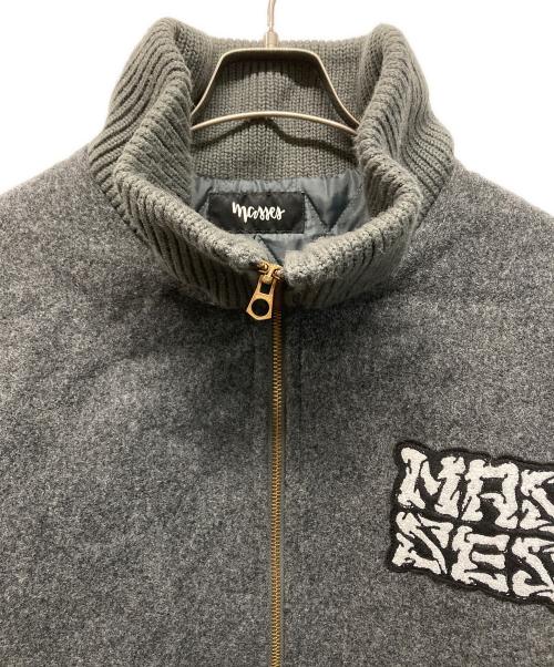 MASSES（マシス）MASSES (マシス) MELTON ZIP JKT（メルトン・ジップ・ジャケット） グレー サイズ:XLの古着・服飾アイテム