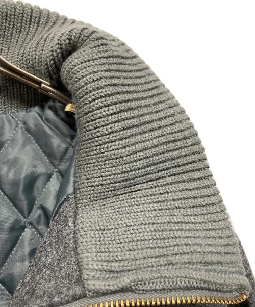 MASSES（マシス）MASSES (マシス) MELTON ZIP JKT（メルトン・ジップ・ジャケット） グレー サイズ:XLの古着・服飾アイテム