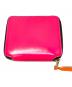 COMME des GARCONS（コムデギャルソン）の古着「SUPER FLUO-PINK ジップウォレット」｜ショッキングピンク