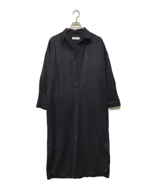 SACRA（サクラ）SACRA (サクラ) カシミヤ ロイヤルフラノ ワンピース ネイビー サイズ:38の古着・服飾アイテム