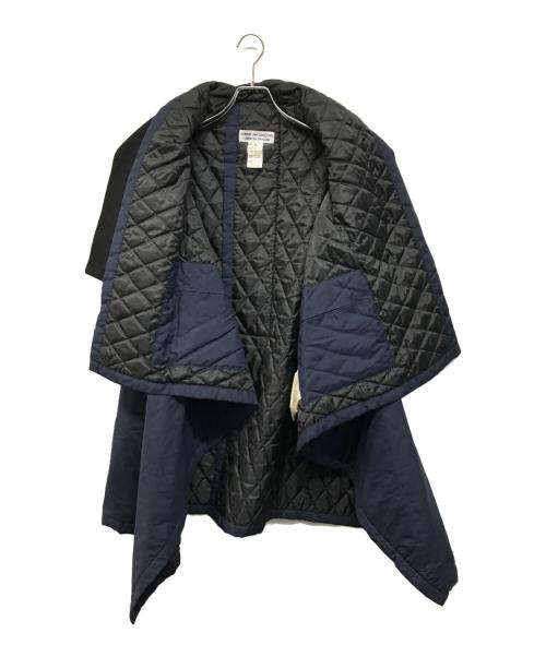 COMME des GARCONS COMME des GARCONS（コムデギャルソン コムデギャルソン）COMME des GARCONS COMME des GARCONS (コムデギャルソン コムデギャルソン) レイヤードドッキングコート ブラック サイズ:Sの古着・服飾アイテム