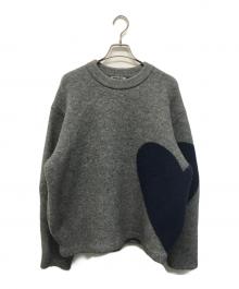 NKNIT（ンニット）の古着「ハートパターンニット」｜グレー