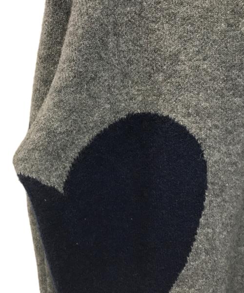 NKNIT（ンニット）NKNIT (ンニット) ハートパターンニット グレー サイズ:SIZE 0の古着・服飾アイテム