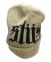 stussy（ステューシー）の古着「CUFF BEANIE OLD ENGLISH Stone(カフ ビーニー オールド イングリッシュ ストーン)ビーニー」｜アイボリー