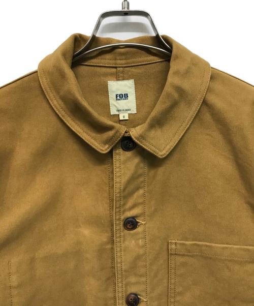F.O.B FACTORY（エフオービー ファクトリー）F.O.B FACTORY (エフオービー ファクトリー) フレンチモールスキン ジャケット ブラウン サイズ:Mの古着・服飾アイテム