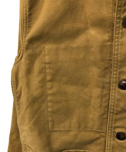 F.O.B FACTORY（エフオービー ファクトリー）F.O.B FACTORY (エフオービー ファクトリー) フレンチモールスキン ジャケット ブラウン サイズ:Mの古着・服飾アイテム