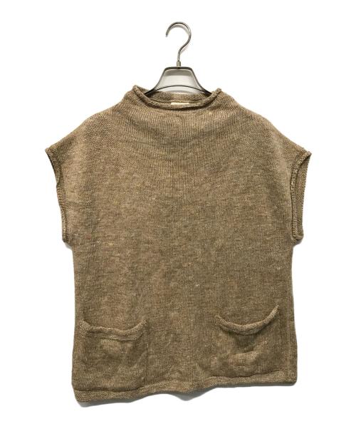 45rpm（45アールピーエム）45rpm (45アールピーエム) ざっくりリネンの908馬比古ベスト ベージュ サイズ:2の古着・服飾アイテム