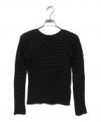 ISSEY MIYAKEイッセイミヤケ）の古着「プリーツカットソー」｜ブラック