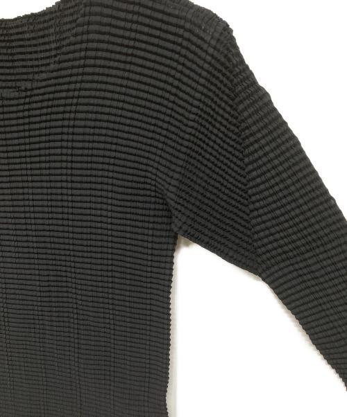 ISSEY MIYAKE（イッセイミヤケ）ISSEY MIYAKE (イッセイミヤケ) プリーツカットソー ブラック サイズ:SIZE Mの古着・服飾アイテム