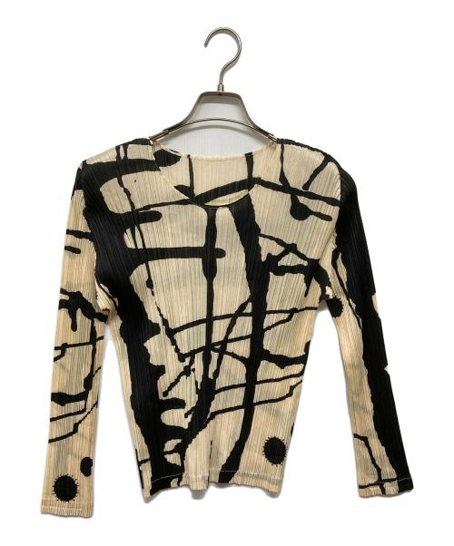 PLEATS PLEASE（プリーツプリーズ）PLEATS PLEASE (プリーツプリーズ) RAINプリーツカットソー ベージュ サイズ:SIZE 3の古着・服飾アイテム