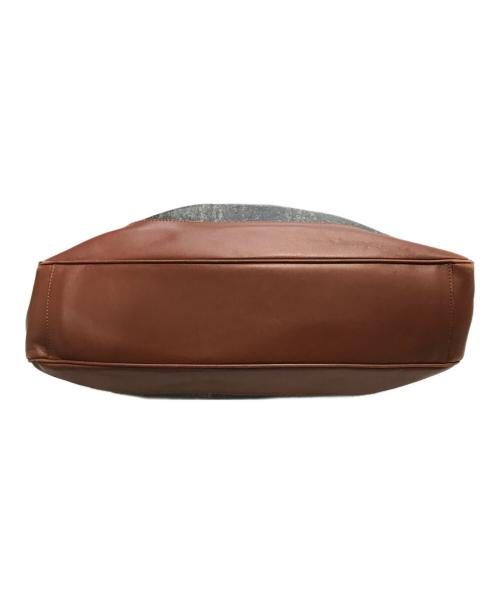 GIANNI VERSACE（ジャンニ・ヴェルサーチ）GIANNI VERSACE (ジャンニ・ヴェルサーチ) トートバッグ ネイビー×ブラウンの古着・服飾アイテム