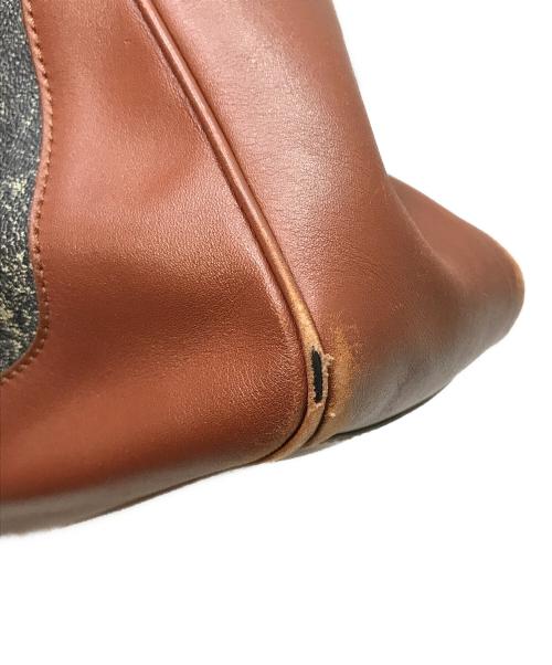 GIANNI VERSACE（ジャンニ・ヴェルサーチ）GIANNI VERSACE (ジャンニ・ヴェルサーチ) トートバッグ ネイビー×ブラウンの古着・服飾アイテム