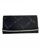 CHANELシャネル）の古着「旧トラベルライン ロングウォレット」｜ブラック