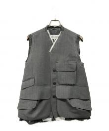 Maison Margiela（メゾンマルジェラ）の古着「GILET カーゴベスト」｜グレー