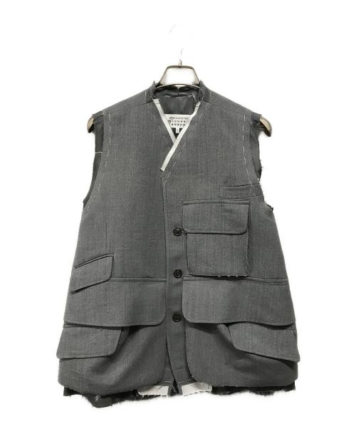 Maison Margiela（メゾンマルジェラ）Maison Margiela (メゾンマルジェラ) GILET カーゴベスト グレー サイズ:SIZE42の古着・服飾アイテム