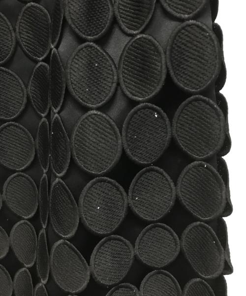 Adam et Rope（アダム エ ロペ）Adam et Rope (アダム エ ロペ) サークルエンブロイダリースカート ブラック サイズ:SIZE 38の古着・服飾アイテム