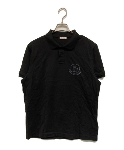 MONCLER（モンクレール）MONCLER (モンクレール) Maglia Polo Manica Corta ポロシャツ ブラック サイズ:Lの古着・服飾アイテム