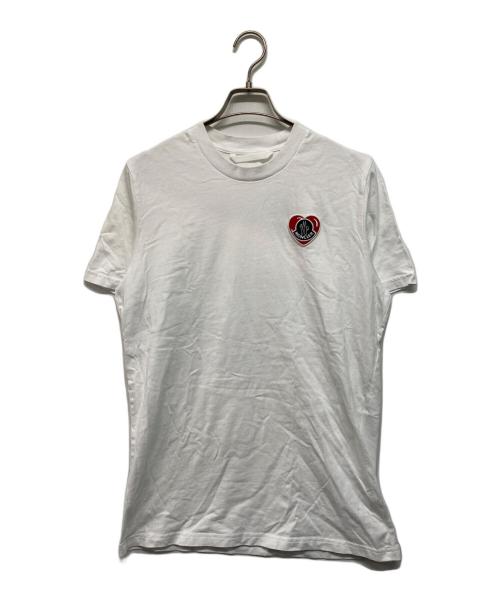 MONCLER（モンクレール）MONCLER (モンクレール) Heart Patch SS T-Shirt ホワイト サイズ:Mの古着・服飾アイテム