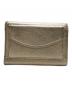 ANYA HINDMARCH (アニヤ・ハインドマーチ) ミニトライフォールドウォレット シルバー：15000円