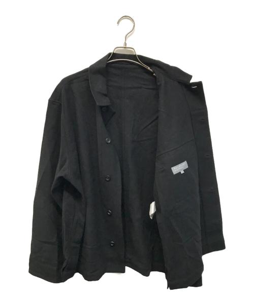 MARGARET HOWELL（マーガレットハウエル）MARGARET HOWELL (マーガレットハウエル) WOOL CASHMERE FLANNEL(ウール カシミヤ フランネル) ジャケット 日本製 ブラック サイズ:Lの古着・服飾アイテム