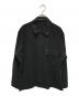 MARGARET HOWELL（マーガレットハウエル）の古着「WOOL CASHMERE FLANNEL(ウール カシミヤ フランネル) ジャケット 日本製」｜ブラック