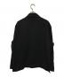 MARGARET HOWELL (マーガレットハウエル) WOOL CASHMERE FLANNEL(ウール カシミヤ フランネル) ジャケット 日本製 ブラック サイズ:L：18000円