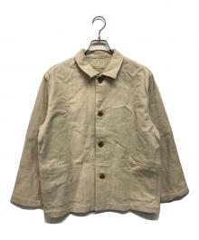 中川政七商店（ナカガワマサシチショウテン）の古着「コットンリネンカバーオール」｜アイボリー