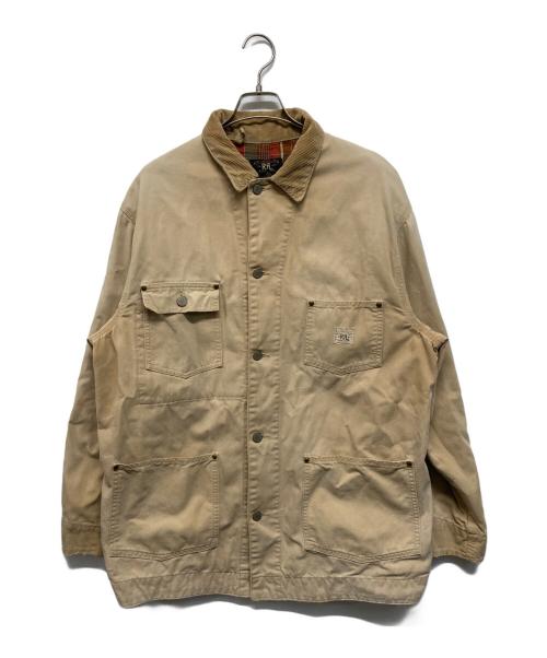 RRL（ダブルアールエル）RRL (ダブルアールエル) ダックカバーオール ベージュ サイズ:Mの古着・服飾アイテム