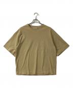 UNIVERSAL PRODUCTS.ユニバーサルプロダクツ）の古着「PIGMENT CREW NECK S/S T-SHIRT」｜ベージュ