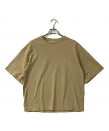 UNIVERSAL PRODUCTS.（ユニバーサルプロダクツ）の古着「PIGMENT CREW NECK S/S T-SHIRT」｜ベージュ