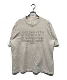 Maison Margiela（メゾンマルジェラ）の古着「エンブロイダーロゴ Tシャツ」｜ベージュ