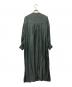 SACRA (サクラ) TRIACE VINTAGE TWILL OP ギャザースリーブワンピース グリーン サイズ:38：11000円