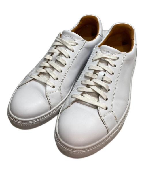 MAGNANNI（マグナーニ）MAGNANNI (マグナーニ) レザースニーカー ホワイト サイズ:41の古着・服飾アイテム