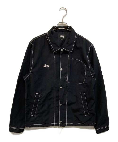 stussy（ステューシー）stussy (ステューシー) Nylon Folsom JKT(ナイロン・フォルサム・ジャケット) ブラック サイズ:Mの古着・服飾アイテム