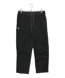 stussy（ステューシー）の古着「NYLON FOLSOM BEACH PANT(ナイロン・フォルサム・ビーチ・パンツ)」｜ブラック