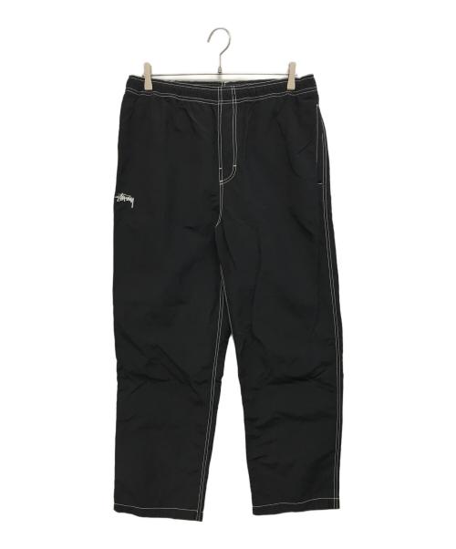 stussy（ステューシー）stussy (ステューシー) NYLON FOLSOM BEACH PANT(ナイロン・フォルサム・ビーチ・パンツ) ブラック サイズ:Mの古着・服飾アイテム