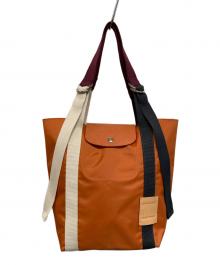 LONGCHAMP（ロンシャン）の古着「LE PLIAGE RE-PLAY S ルプリアージュリプレイ」｜キャロットオレンジ