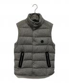 MONCLERモンクレール）の古着「HERNIAIRE GILET（ヘルニエール・ジレ） 千鳥格子柄 ダウンベスト」｜ホワイト×ブラック