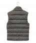 MONCLER (モンクレール) HERNIAIRE GILET（ヘルニエール・ジレ） 千鳥格子柄 ダウンベスト ホワイト×ブラック サイズ:1：100000円