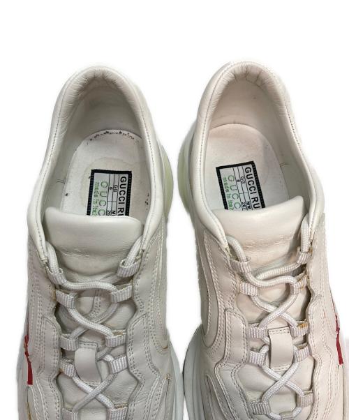 GUCCI（グッチ）GUCCI (グッチ) インターロッキングG Run レザースニーカー ホワイト サイズ:SIZE 6の古着・服飾アイテム