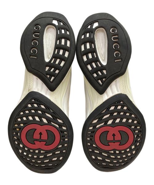 GUCCI（グッチ）GUCCI (グッチ) インターロッキングG Run レザースニーカー ホワイト サイズ:SIZE 6の古着・服飾アイテム