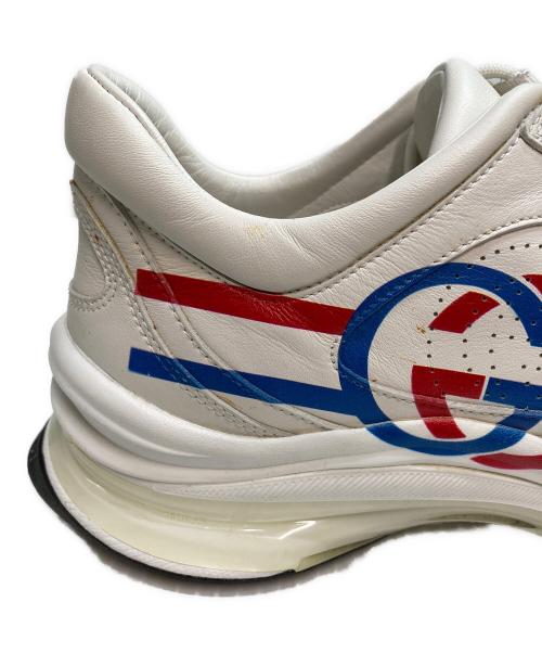 GUCCI（グッチ）GUCCI (グッチ) インターロッキングG Run レザースニーカー ホワイト サイズ:SIZE 6の古着・服飾アイテム