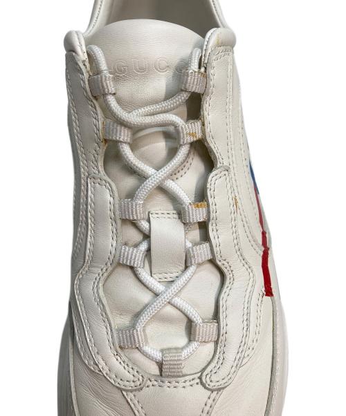 GUCCI（グッチ）GUCCI (グッチ) インターロッキングG Run レザースニーカー ホワイト サイズ:SIZE 6の古着・服飾アイテム