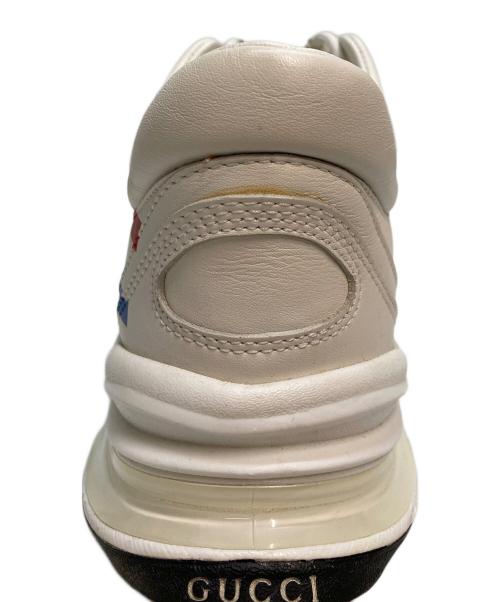GUCCI（グッチ）GUCCI (グッチ) インターロッキングG Run レザースニーカー ホワイト サイズ:SIZE 6の古着・服飾アイテム