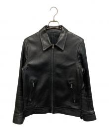 WACKO MARIA（ワコマリア）の古着「シングルライダースカウレザージャケット」｜ブラック