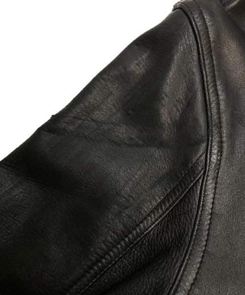 WACKO MARIA（ワコマリア）WACKO MARIA (ワコマリア) シングルライダースカウレザージャケット ブラック サイズ:Lの古着・服飾アイテム