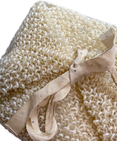 ANTEPRIMA（アンテプリマ）ANTEPRIMA (アンテプリマ) ファー付きワイヤーバッグ アイボリーの古着・服飾アイテム